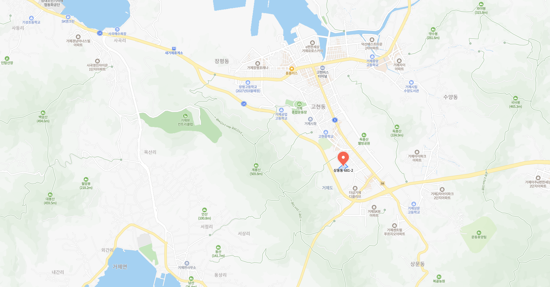 거제 센트레빌 아스테리움 입지환경